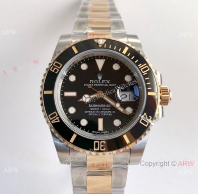 1:1 Replica Rolex Submariner 2 Tone SWISS 3135 V8 Watch Noob Watch Factory